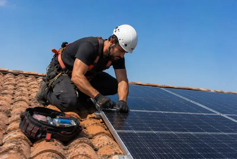 Maintenance et monitoring de panneaux solaires à Serviès-en-Val
